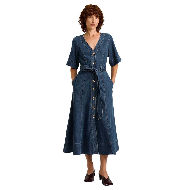 Veronika Maine Cotton Lyocell Denim Shirtdress image number 0
